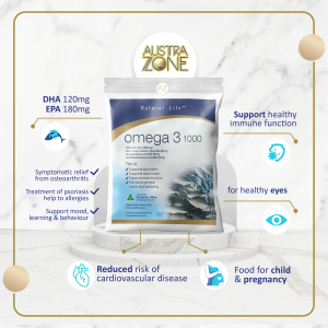 Natural Life Omega 3 1000 - 90 capsules (Pouch Bag)